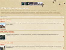 Tablet Screenshot of elblogdemifamiliayotrosanimales.com